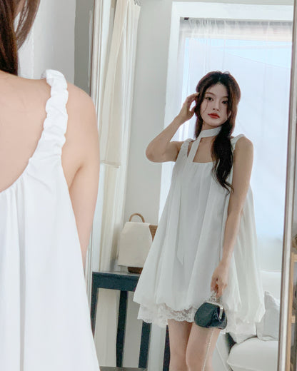 Lace balloon dress（チョーカー付き）