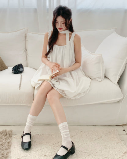 Lace balloon dress（チョーカー付き）