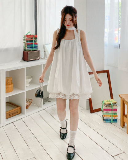 Lace balloon dress（チョーカー付き）