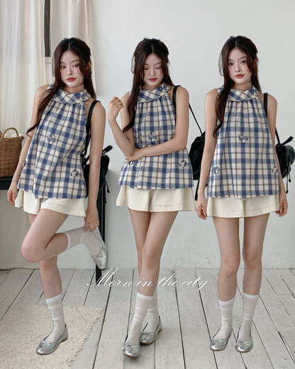 Check blouse set-up