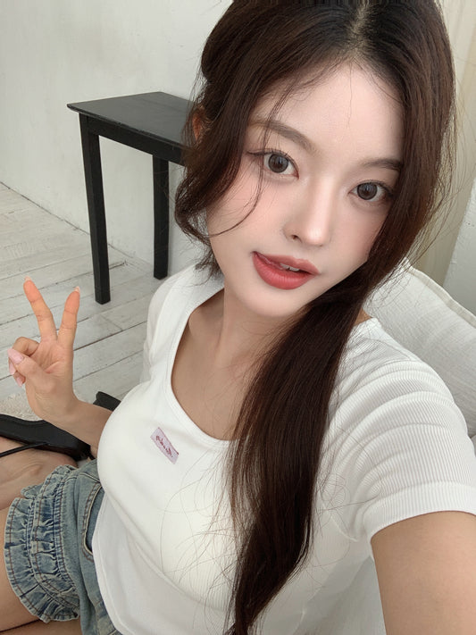 Back lace tops（パッド付）