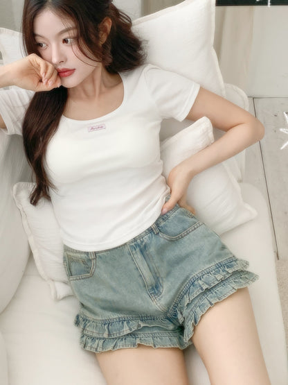 Back lace tops（パッド付）