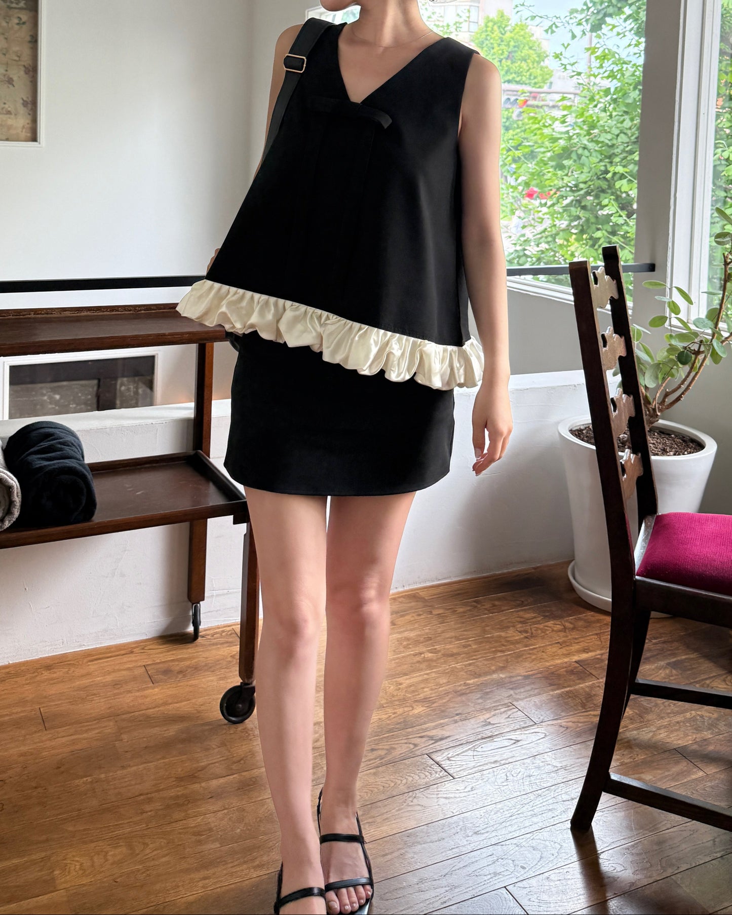 Ribbon frill set-up