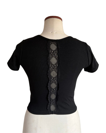 Back lace tops（パッド付）
